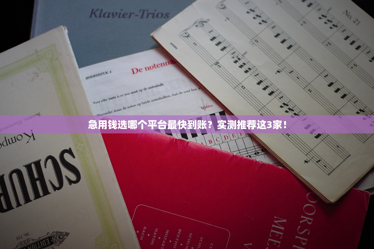 急用钱选哪个平台最快到账？实测推荐这3家！