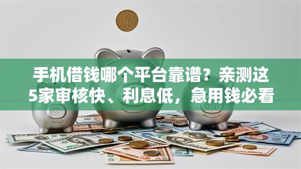 手机借钱哪个平台靠谱？亲测这5家审核快、利息低，急用钱必看推荐！