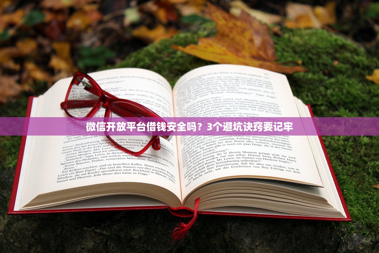 微信开放平台借钱安全吗?3个避坑诀窍要记牢 微信开放平台借钱安全吗?3个避坑诀窍要记牢