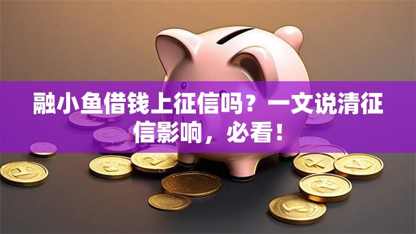 融小鱼借钱上征信吗？一文说清征信影响，必看！