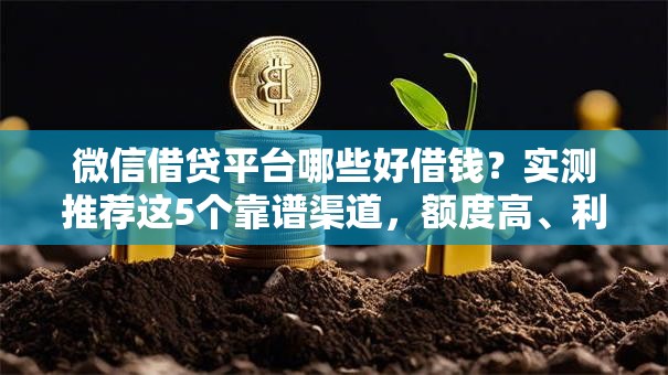 微信借贷平台哪些好借钱?实测推荐这5个靠谱渠道,额度高、利息低! 微信借贷平台哪些好借钱?实测推荐这5个靠谱渠道,额度高、利息低!