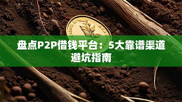 盘点P2P借钱平台：5大靠谱渠道避坑指南