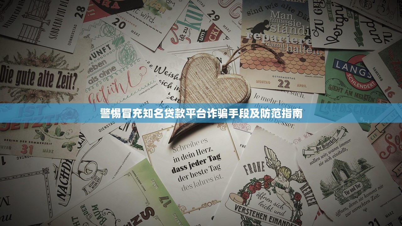 警惕冒充知名贷款平台诈骗手段及防范指南