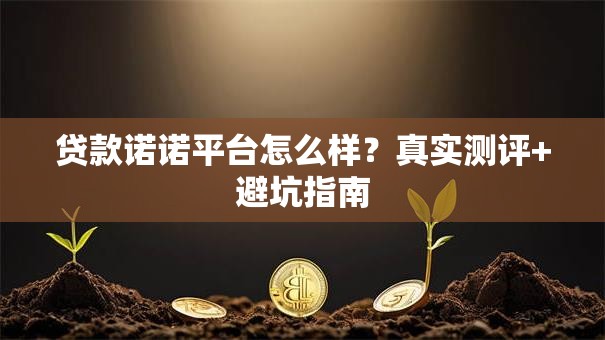 贷款诺诺平台怎么样？真实测评+避坑指南