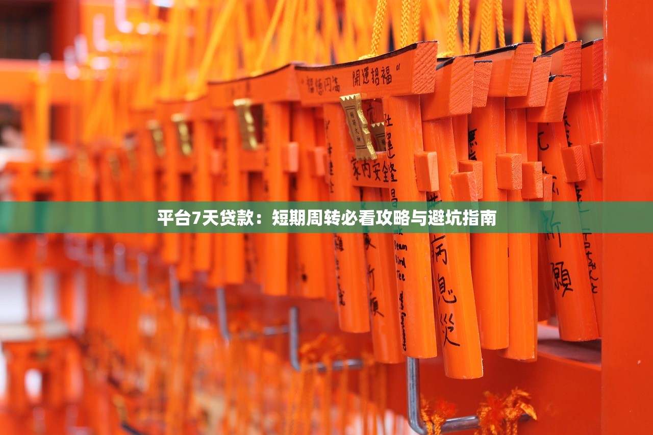 平台7天贷款:短期周转必看攻略与避坑指南 平台7天贷款:短期周转必看攻略与避坑指南