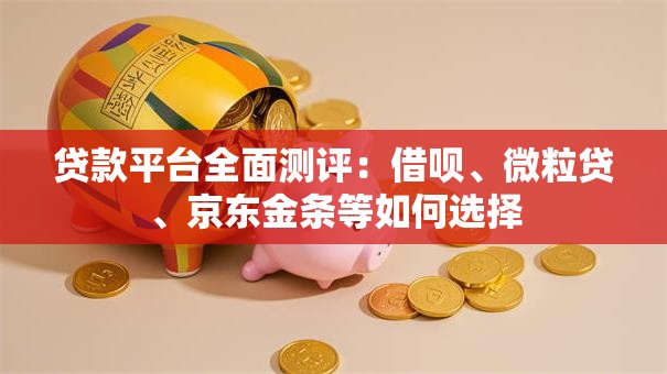 贷款平台全面测评：借呗、微粒贷、京东金条等如何选择