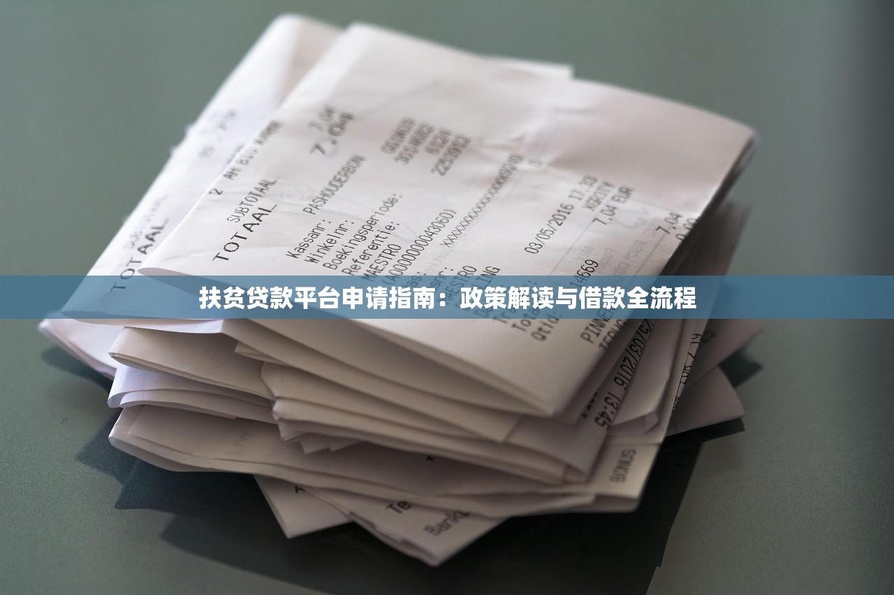 扶贫贷款平台申请指南：政策解读与借款全流程