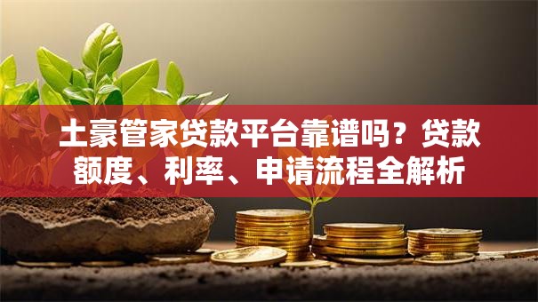 土豪管家贷款平台靠谱吗？贷款额度、利率、申请流程全解析