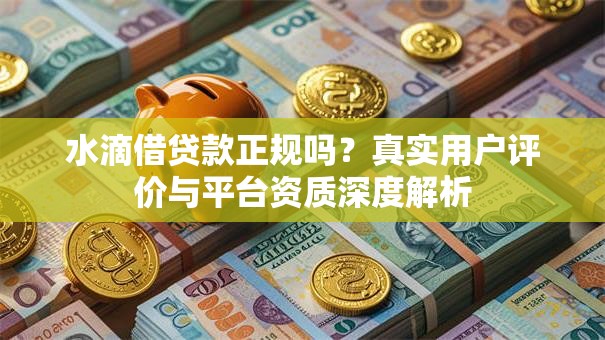 水滴借贷款正规吗？真实用户评价与平台资质深度解析