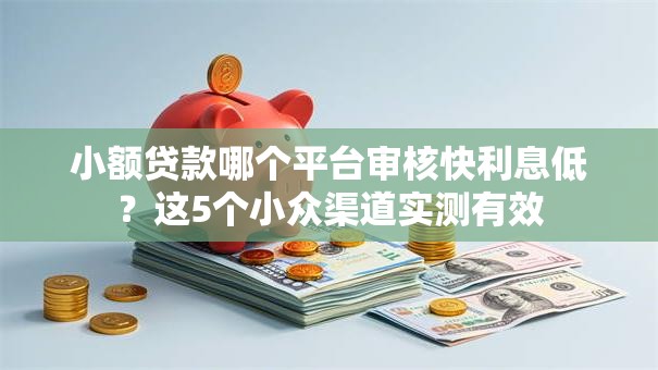 小额贷款哪个平台审核快利息低？这5个小众渠道实测有效