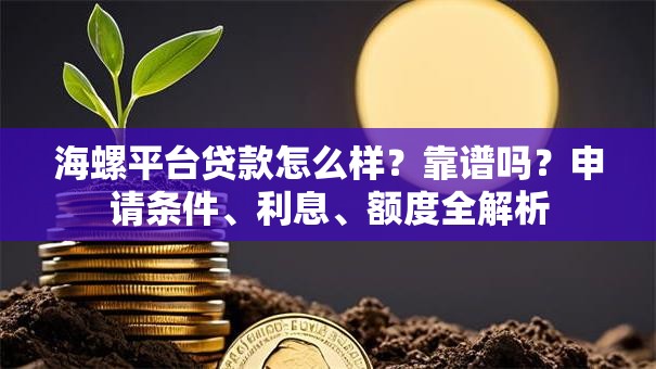 海螺平台贷款怎么样？靠谱吗？申请条件、利息、额度全解析