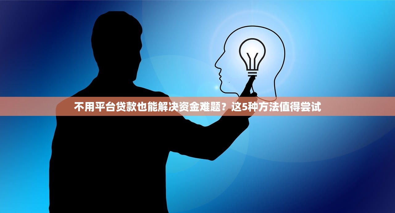 不用平台贷款也能解决资金难题？这5种方法值得尝试