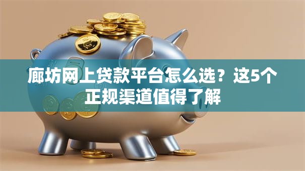 廊坊网上贷款平台怎么选？这5个正规渠道值得了解