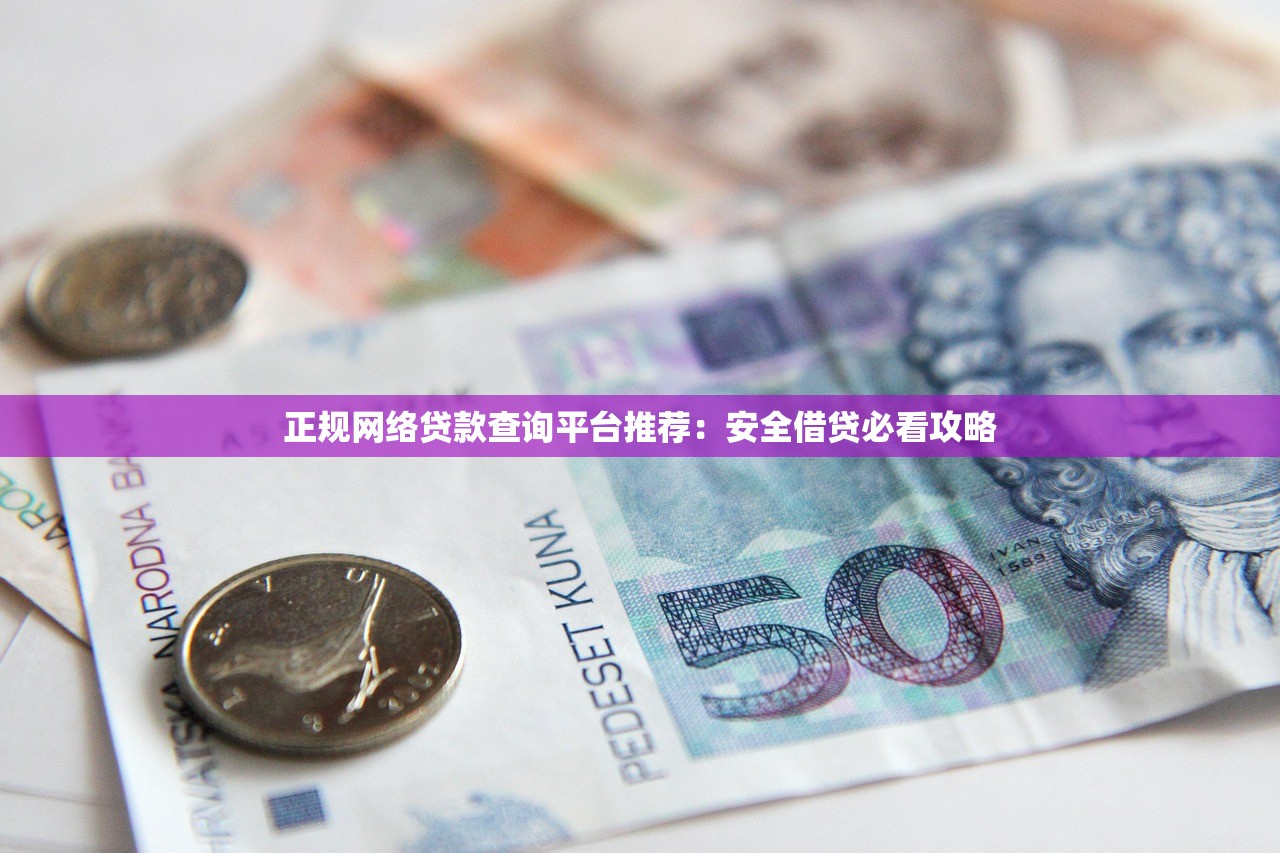 正规网络贷款查询平台推荐：安全借贷必看攻略