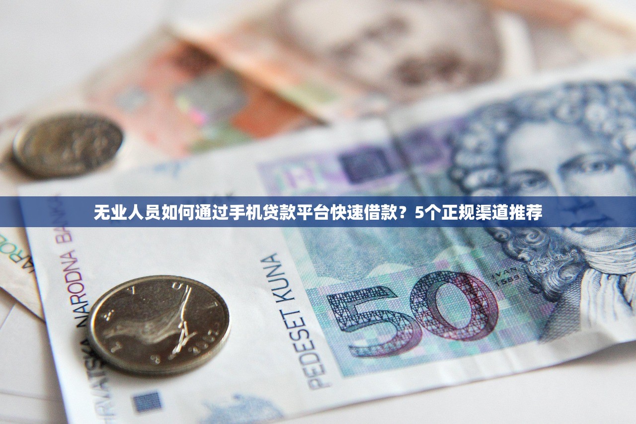 无业人员如何通过手机贷款平台快速借款？5个正规渠道推荐