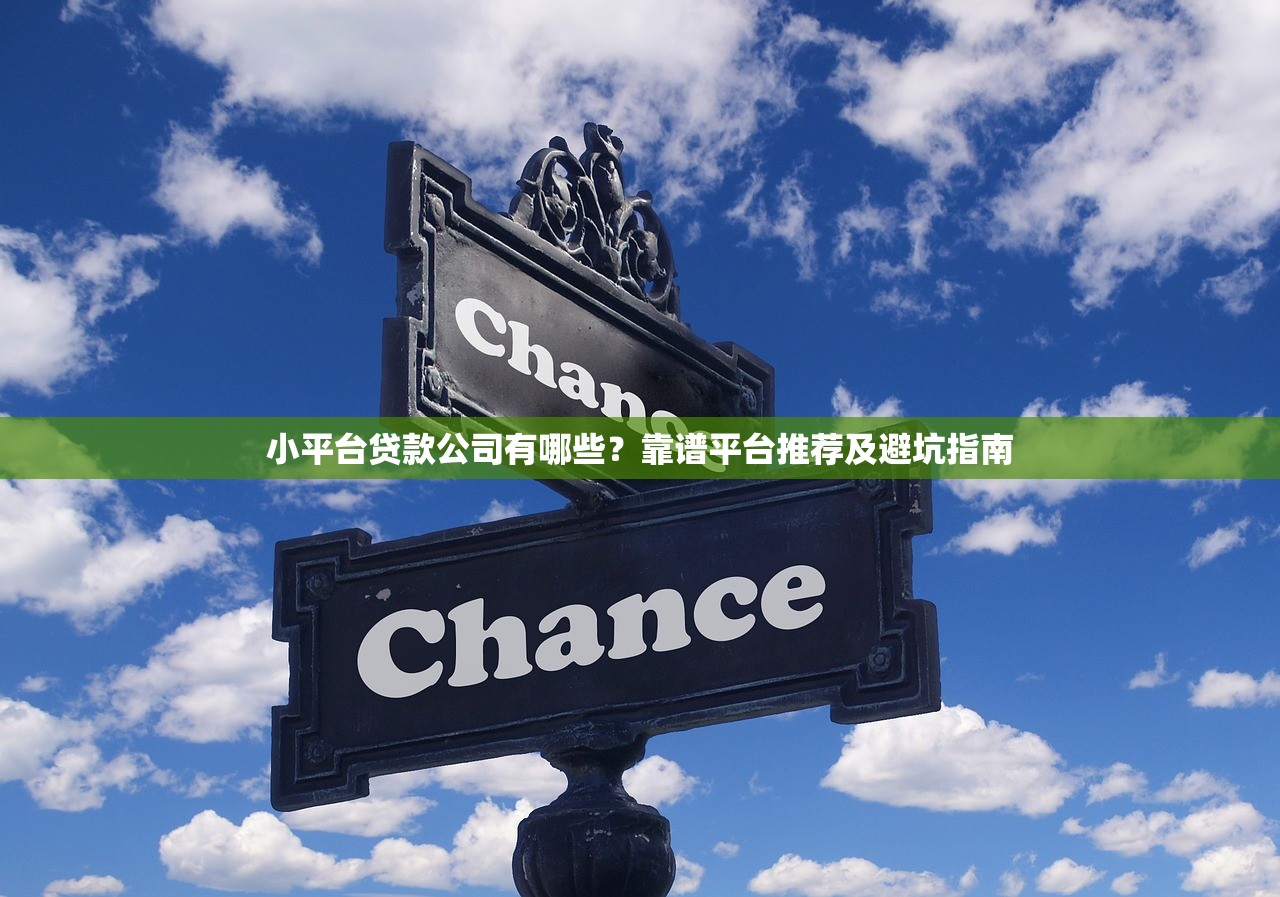 小平台贷款公司有哪些？靠谱平台推荐及避坑指南