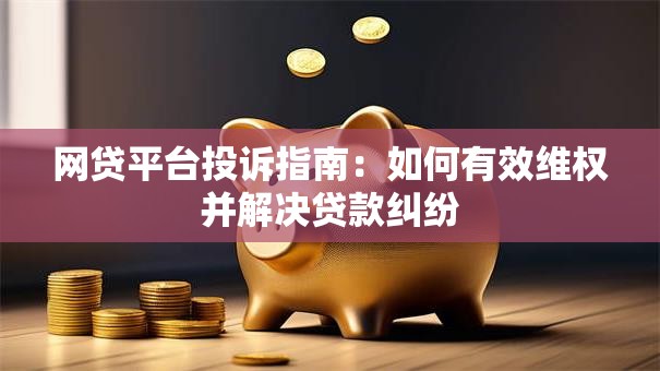 网贷平台投诉指南：如何有效维权并解决贷款纠纷