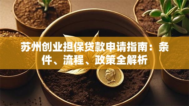 苏州创业担保贷款申请指南:条件、流程、政策全解析 苏州创业担保贷款申请指南:条件、流程、政策全解析