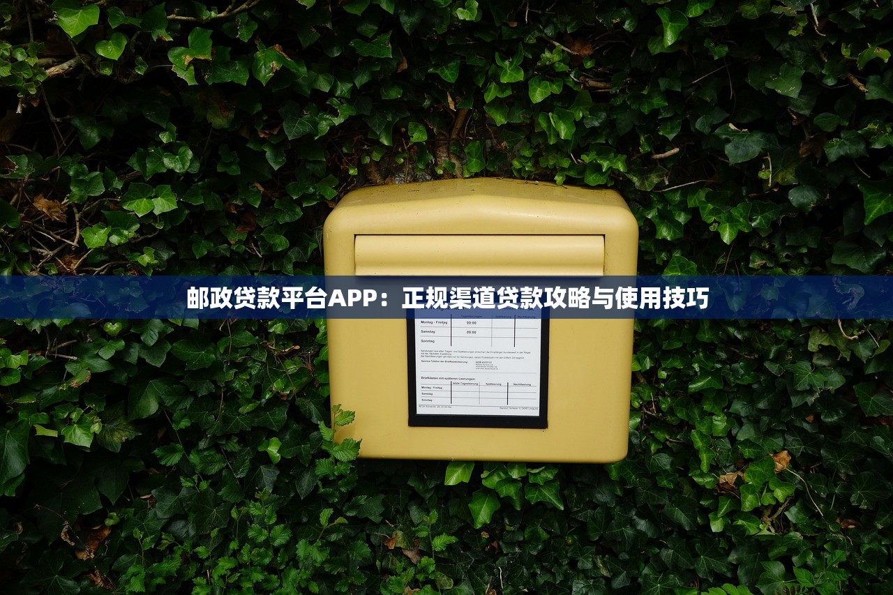 邮政贷款平台APP:正规渠道贷款攻略与使用技巧 邮政贷款平台APP:正规渠道贷款攻略与使用技巧