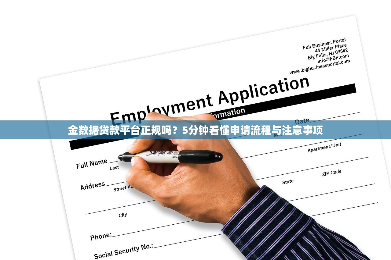 金数据贷款平台正规吗？5分钟看懂申请流程与注意事项