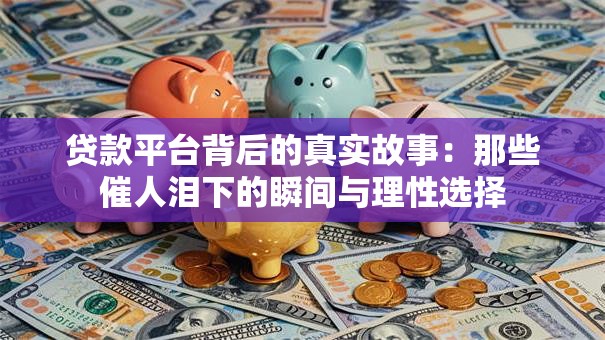 贷款平台背后的真实故事：那些催人泪下的瞬间与理性选择
