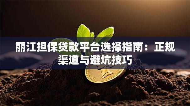 丽江担保贷款平台选择指南：正规渠道与避坑技巧