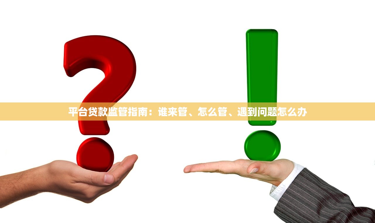 平台贷款监管指南：谁来管、怎么管、遇到问题怎么办