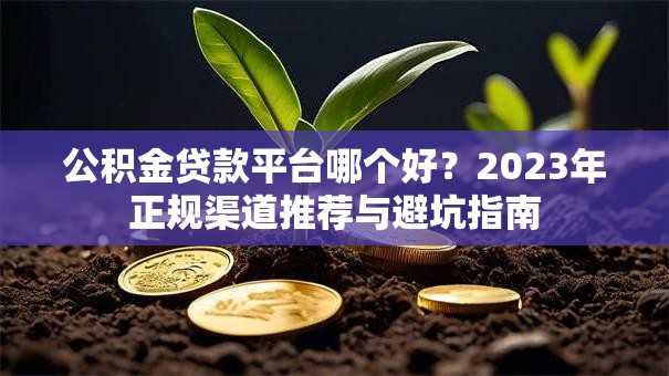公积金贷款平台哪个好？2023年正规渠道推荐与避坑指南