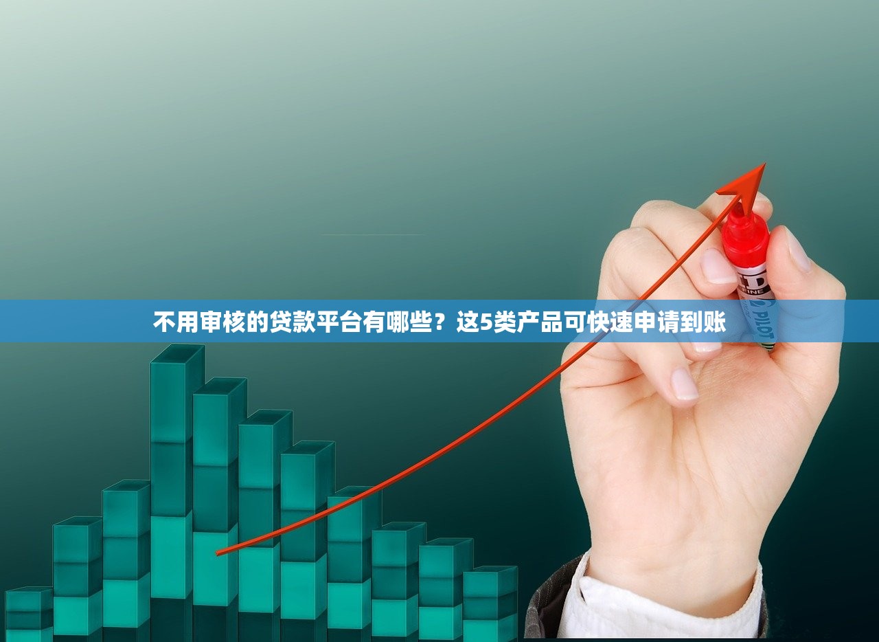 不用审核的贷款平台有哪些？这5类产品可快速申请到账