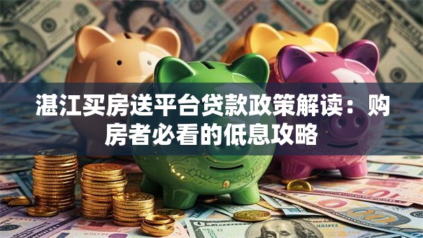 湛江买房送平台贷款政策解读：购房者必看的低息攻略