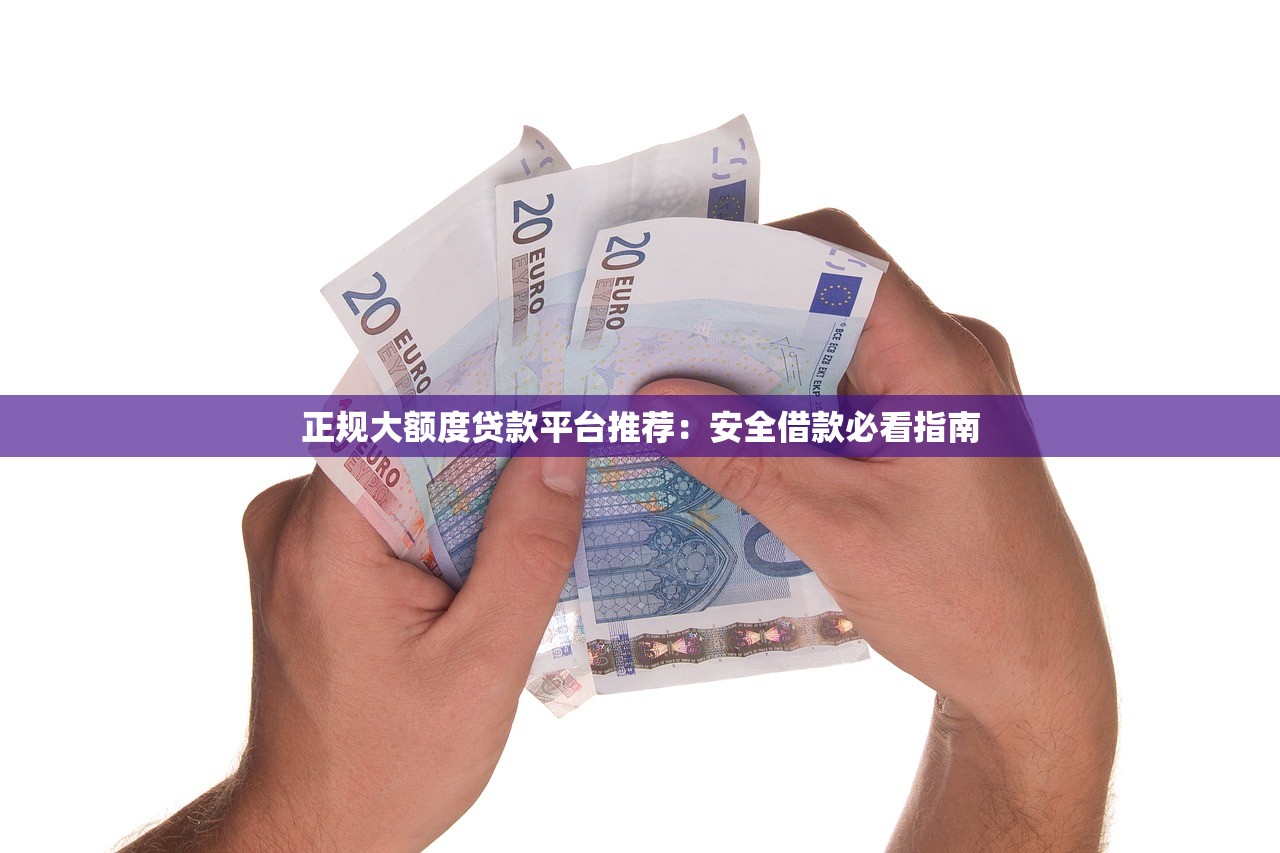 正规大额度贷款平台推荐：安全借款必看指南