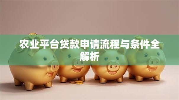 农业平台贷款申请流程与条件全解析