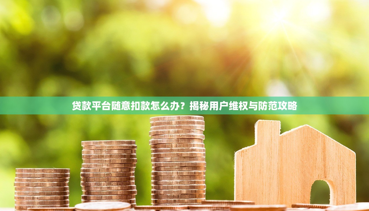 贷款平台随意扣款怎么办?揭秘用户维权与防范攻略 贷款平台随意扣款怎么办?揭秘用户维权与防范攻略