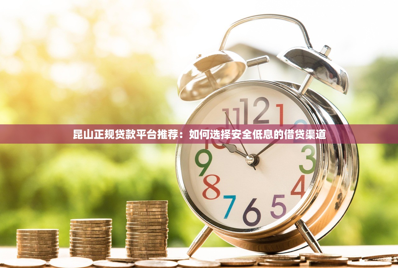 昆山正规贷款平台推荐：如何选择安全低息的借贷渠道