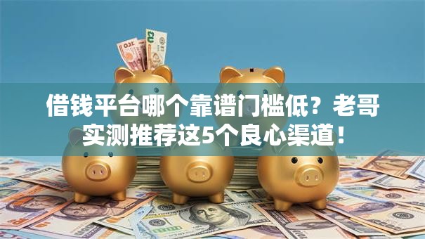 借钱平台哪个靠谱门槛低？老哥实测推荐这5个良心渠道！