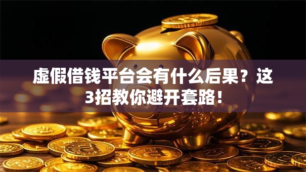 虚假借钱平台会有什么后果?这3招教你避开套路! 虚假借钱平台会有什么后果?这3招教你避开套路!