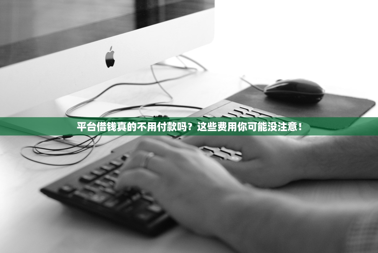 平台借钱真的不用付款吗？这些费用你可能没注意！