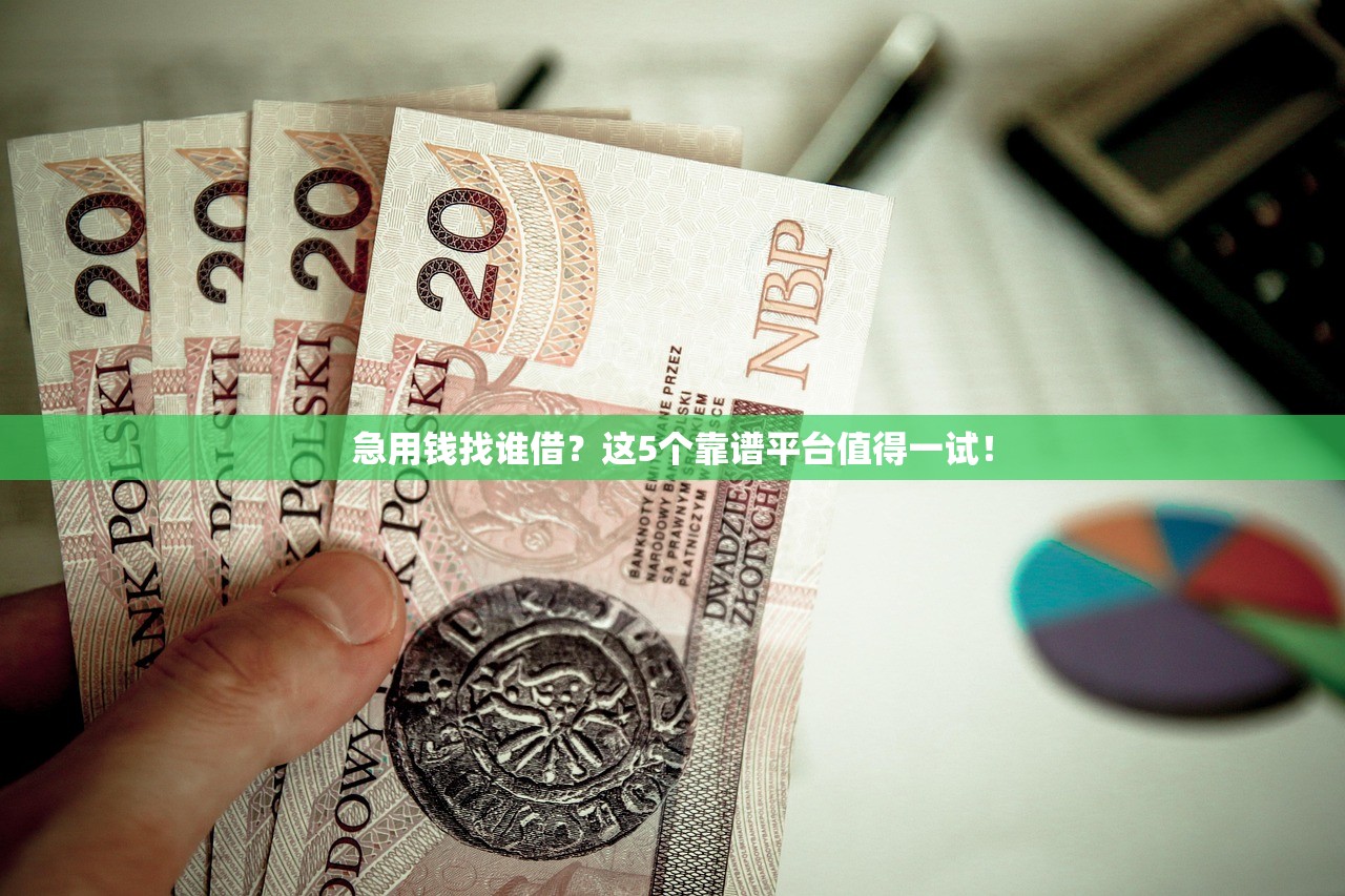 急用钱找谁借？这5个靠谱平台值得一试！