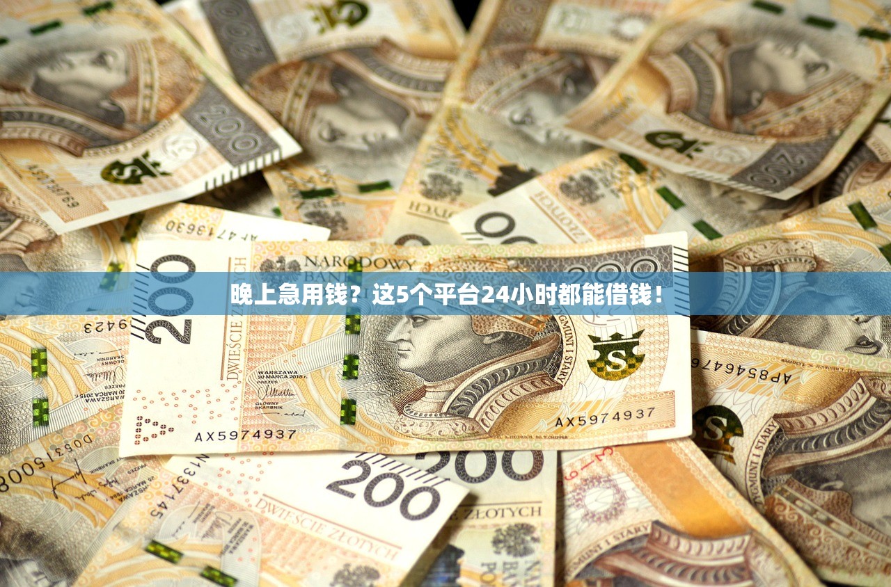 晚上急用钱?这5个平台24小时都能借钱! 晚上急用钱?这5个平台24小时都能借钱!