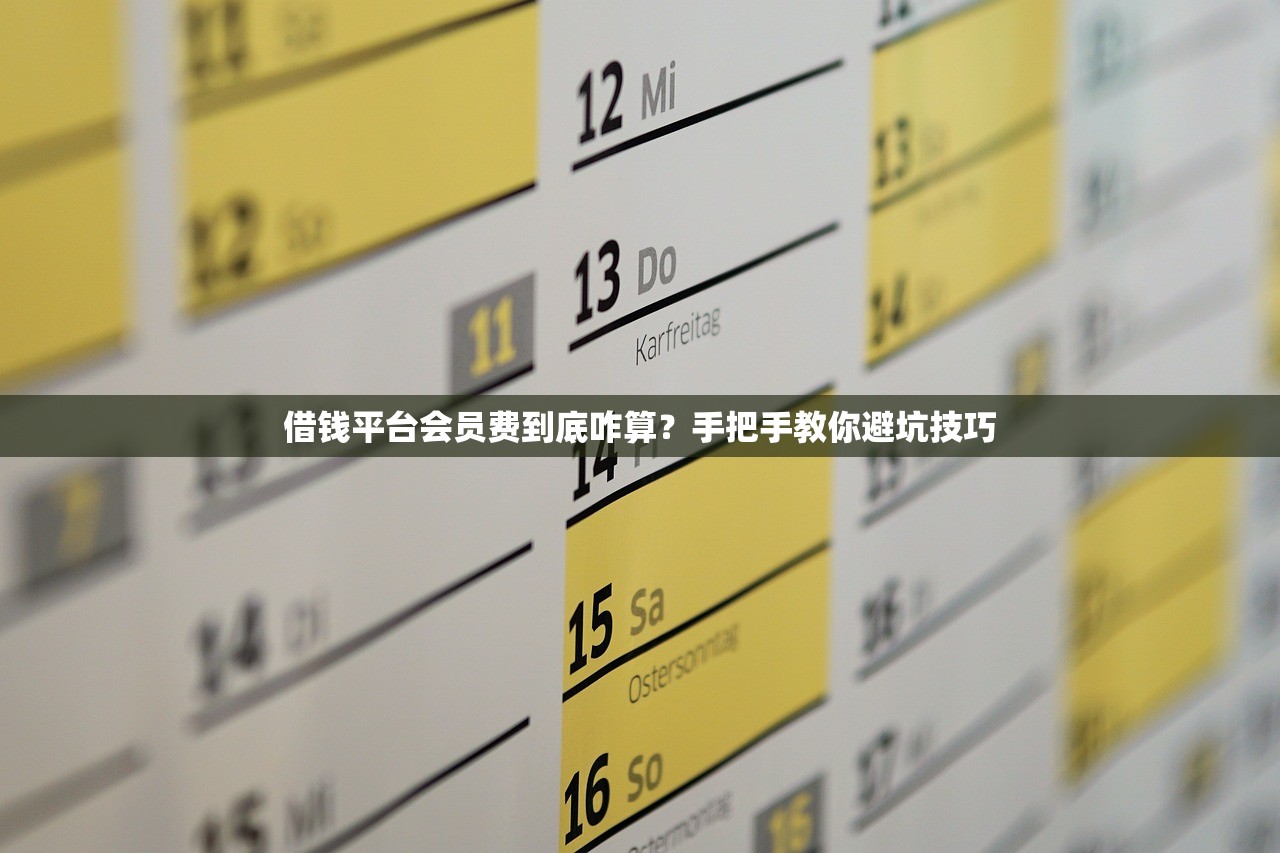 借钱平台会员费到底咋算?手把手教你避坑技巧 借钱平台会员费到底咋算?手把手教你避坑技巧