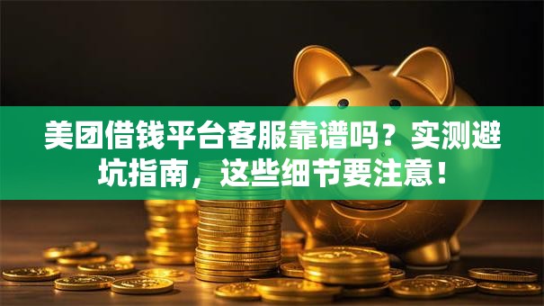 美团借钱平台客服靠谱吗？实测避坑指南，这些细节要注意！