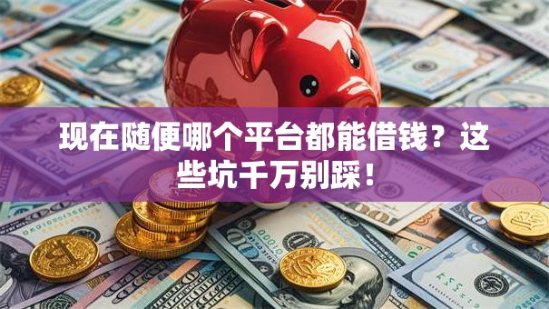 现在随便哪个平台都能借钱?这些坑千万别踩! 现在随便哪个平台都能借钱?这些坑千万别踩!