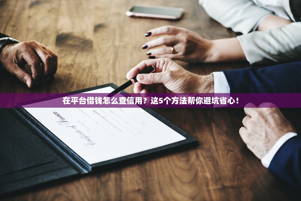 在平台借钱怎么查信用？这5个方法帮你避坑省心！