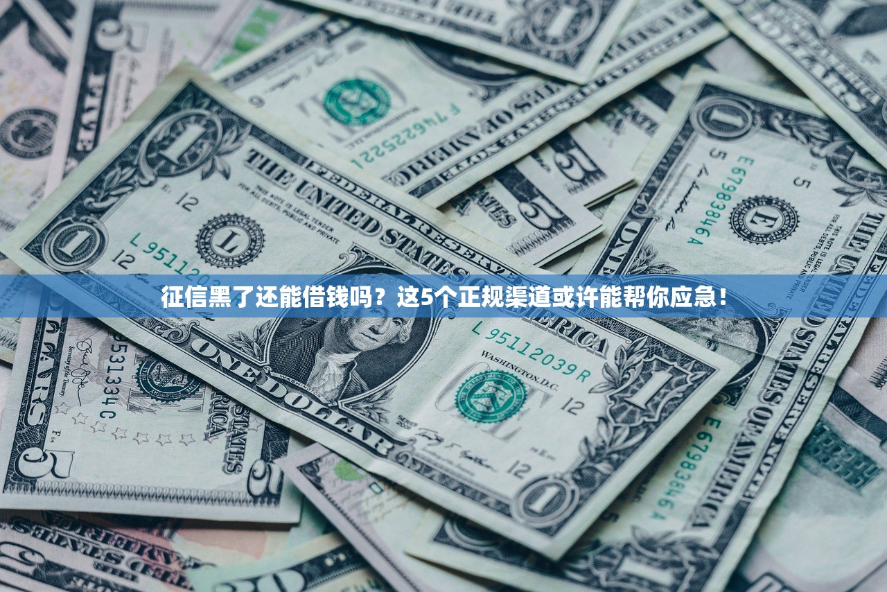 征信黑了还能借钱吗?这5个正规渠道或许能帮你应急! 征信黑了还能借钱吗?这5个正规渠道或许能帮你应急!