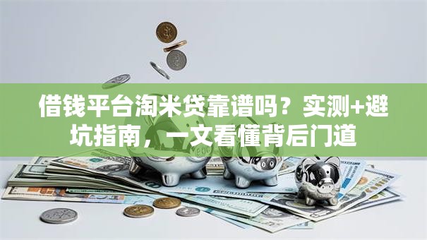 借钱平台淘米贷靠谱吗？实测+避坑指南，一文看懂背后门道