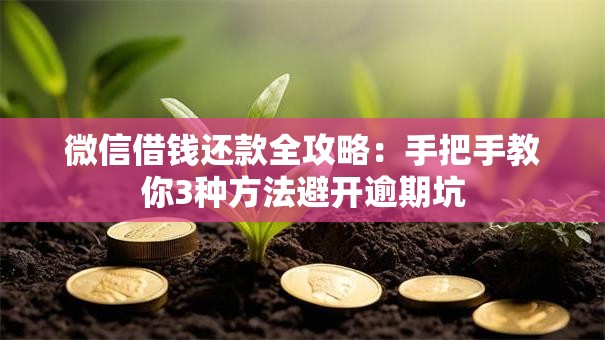 微信借钱还款全攻略：手把手教你3种方法避开逾期坑