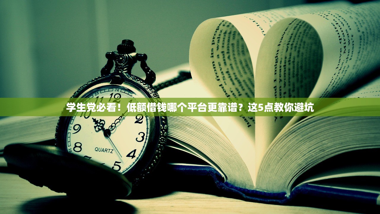 学生党必看!低额借钱哪个平台更靠谱?这5点教你避坑 学生党必看!低额借钱哪个平台更靠谱?这5点教你避坑