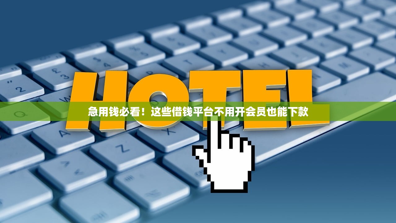 急用钱必看！这些借钱平台不用开会员也能下款