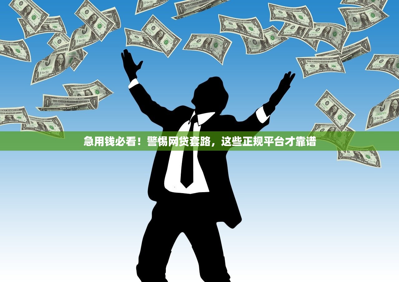 急用钱必看！警惕网贷套路，这些正规平台才靠谱