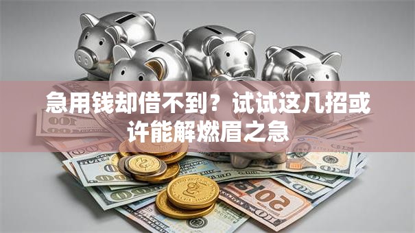 急用钱却借不到?试试这几招或许能解燃眉之急 急用钱却借不到?试试这几招或许能解燃眉之急